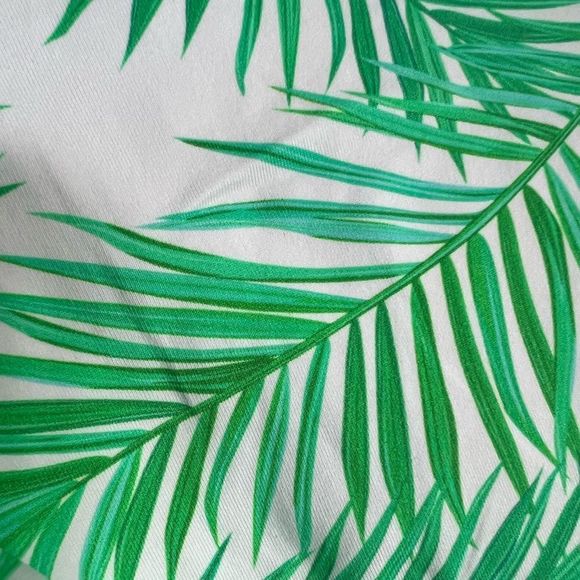 Women’s Green Palm Print One Piece Swimsuit Size XL NWT True to size - Picture 6 of 9